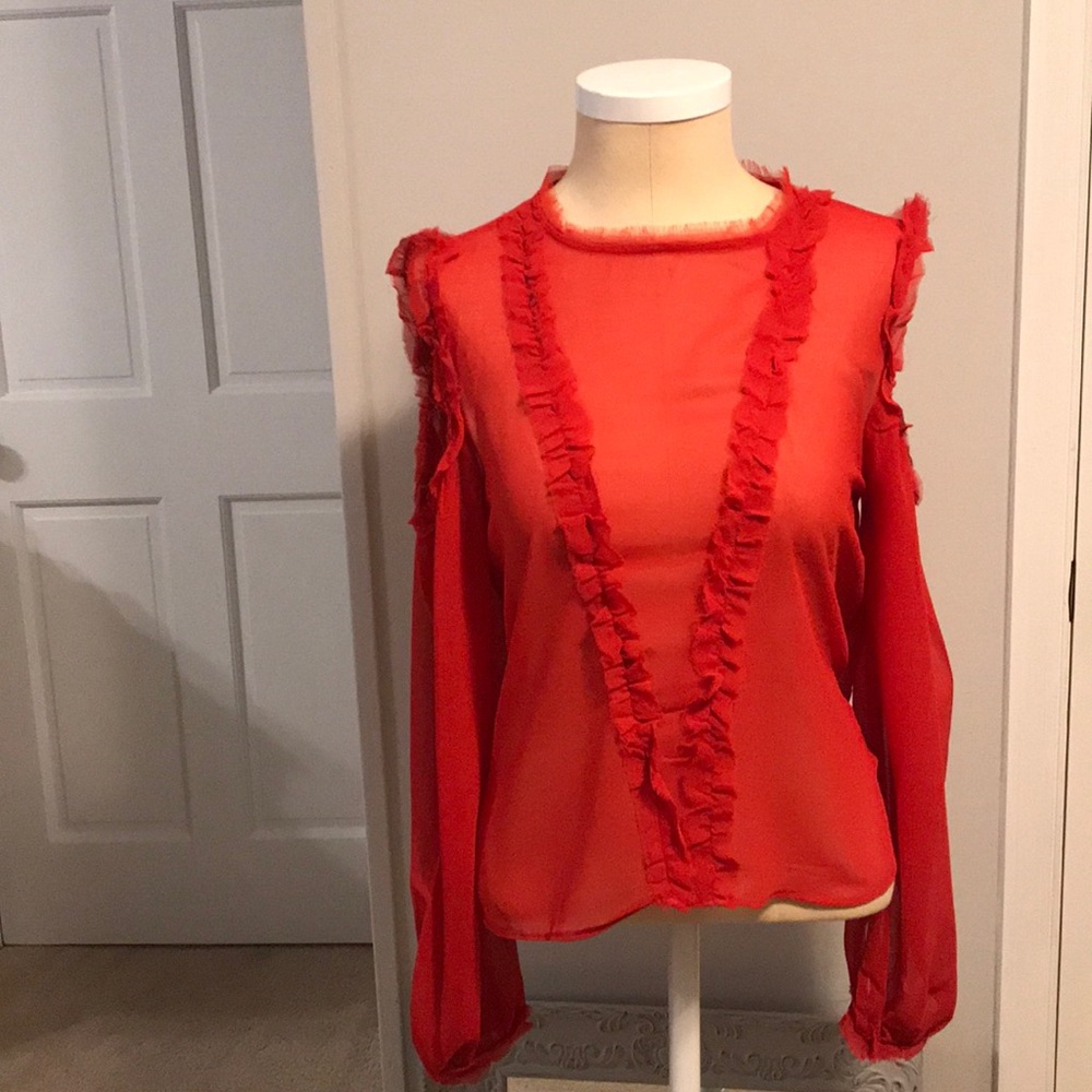 Walter Baker Freya cold-shoulder blouse. SALE! 🌸